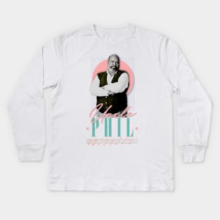 Uncle Phil \\\\\ Retro 90s Aesthetic Kids Long Sleeve T-Shirt